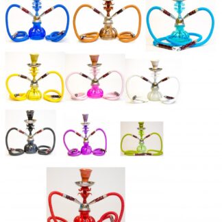 Small Double Hose Hookah assorted